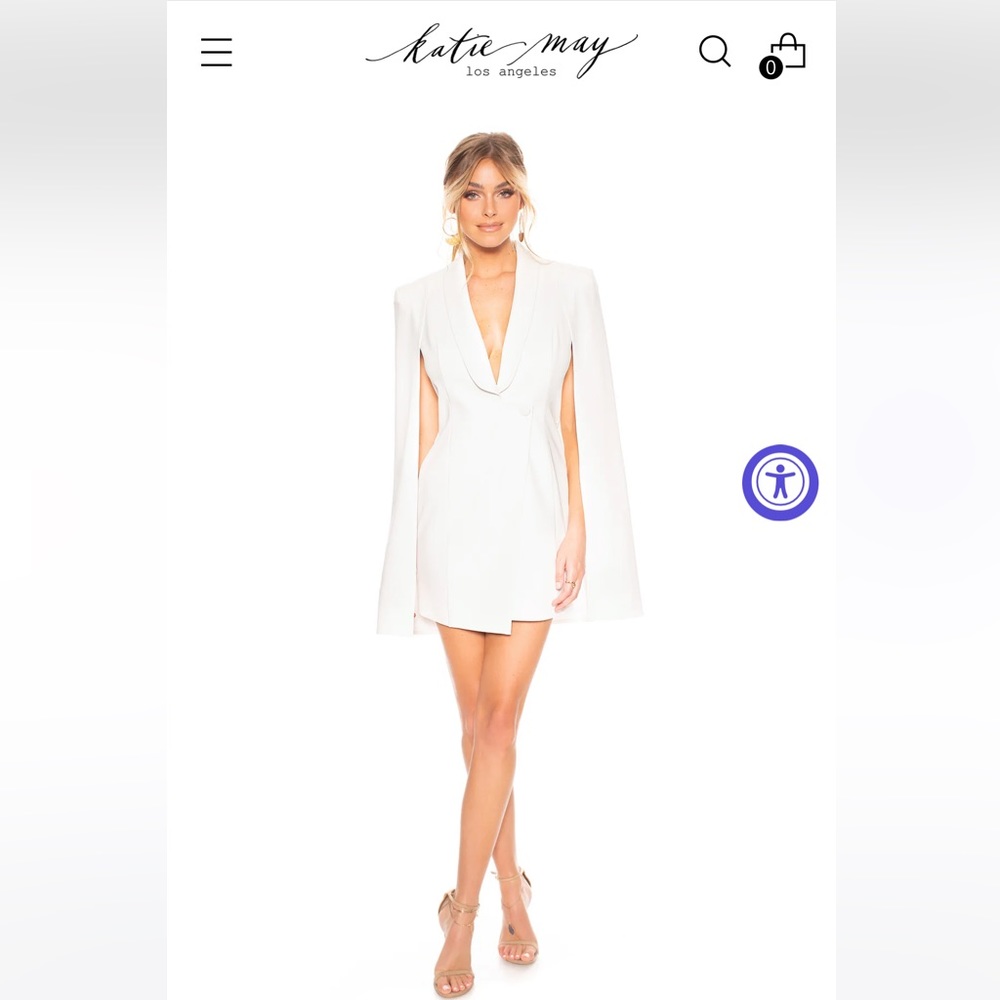 Katie May boss lady dress in white